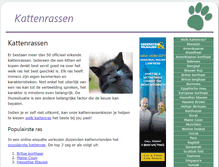 Tablet Screenshot of kattenrassen.org